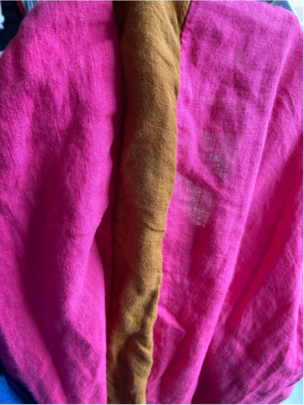 J.Crew Linen Wide Leg Pants Hot Pink Camel Coastal Drawstring Boho Luxe XL Beach